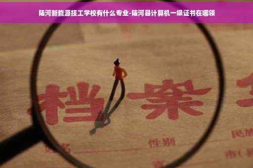 陆河新能源技工学校有什么专业-陆河县计算机一级证书在哪领
