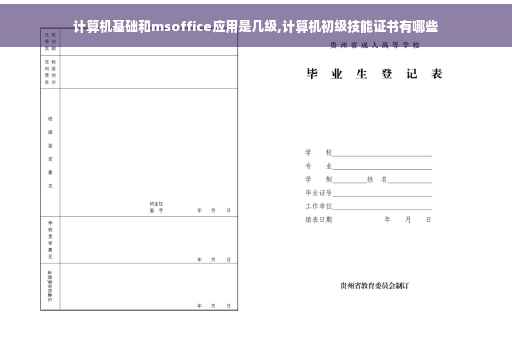 计算机基础和msoffice应用是几级,计算机初级技能证书有哪些