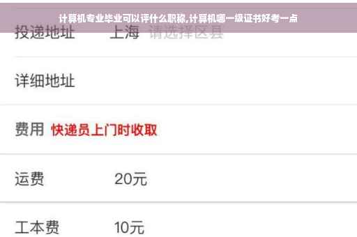 计算机专业毕业可以评什么职称,计算机哪一级证书好考一点
