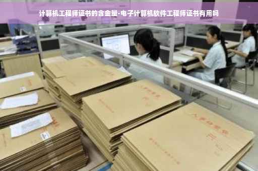 计算机工程师证书的含金量-电子计算机软件工程师证书有用吗