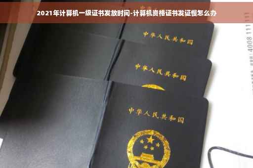 2021年计算机一级证书发放时间-计算机资格证书发证慢怎么办