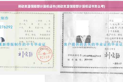 劳动资源保障部计算机证书(劳动资源保障部计算机证书怎么考) 劳动资源保障部计算机证书(劳动资源保障部计算机证书怎么考)