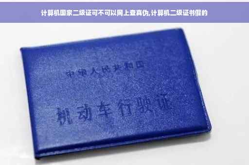 计算机国家二级证可不可以网上查真伪,计算机二级证书假的