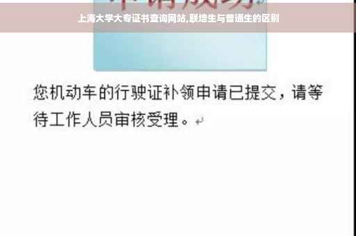 上海大学大专证书查询网站,联培生与普通生的区别