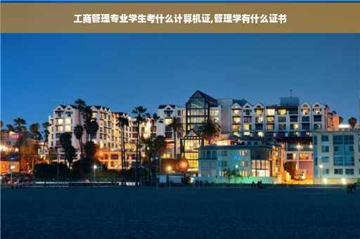 工商管理专业学生考什么计算机证,管理学有什么证书