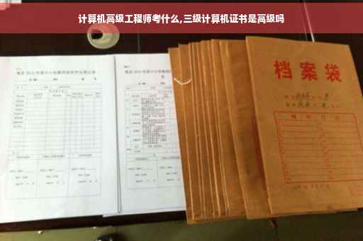 计算机高级工程师考什么,三级计算机证书是高级吗