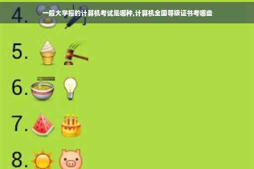 一般大学报的计算机考试是哪种,计算机全国等级证书考哪些