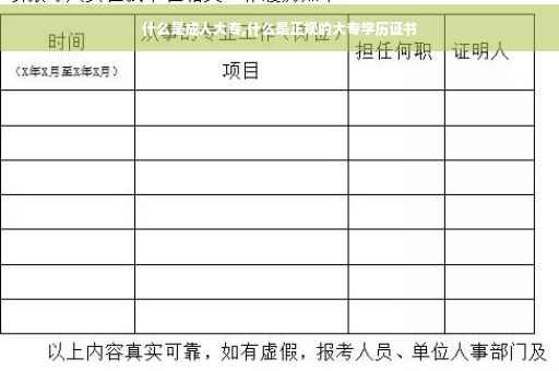 什么是成人大专,什么是正规的大专学历证书