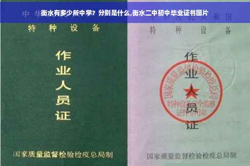 衡水有多少所中学？分别是什么,衡水二中初中毕业证书图片
