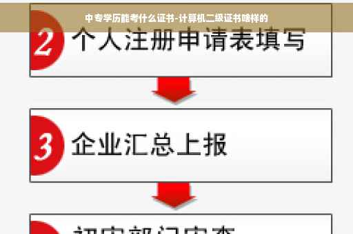 中专学历能考什么证书-计算机二级证书啥样的