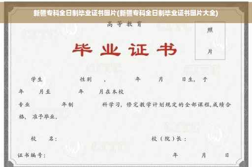 新疆专科全日制毕业证书图片(新疆专科全日制毕业证书图片大全)