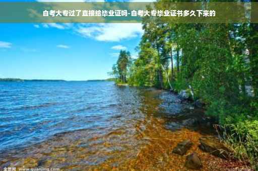 自考大专过了直接给毕业证吗-自考大专毕业证书多久下来的