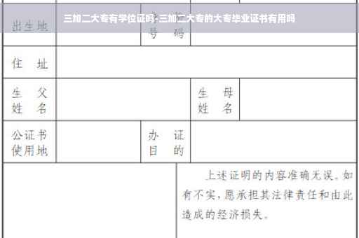 三加二大专有学位证吗-三加二大专的大专毕业证书有用吗