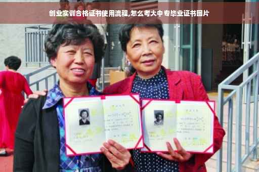 创业实训合格证书使用流程,怎么考大中专毕业证书图片