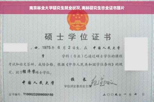 南京林业大学研究生就业状况,南林研究生毕业证书图片
