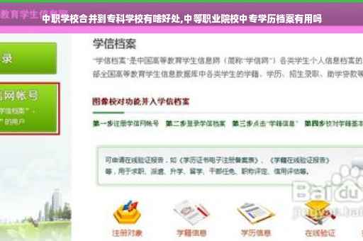 中职学校合并到专科学校有啥好处,中等职业院校中专学历档案有用吗