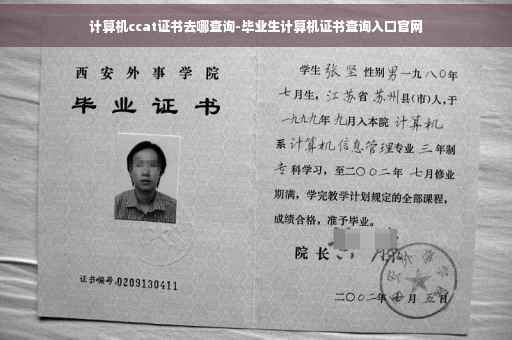 计算机ccat证书去哪查询-毕业生计算机证书查询入口官网