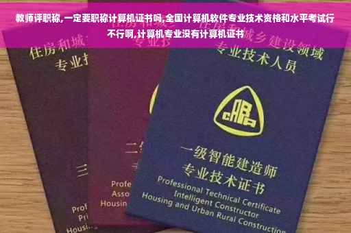 教师评职称,一定要职称计算机证书吗,全国计算机软件专业技术资格和水平考试行不行啊,计算机专业没有计算机证书