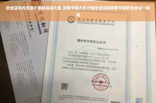 毕业证书内页图片素材高清大图,邯郸学院大名分院毕业证和邯郸学院的毕业证一样吗