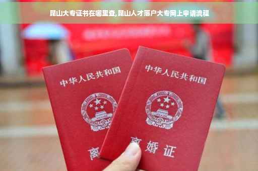 昆山大专证书在哪里查,昆山人才落户大专网上申请流程