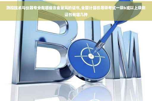 测控技术与仪器专业有哪些含金量高的证书,全国计算机等级考试一级b或以上级别证书有哪几种