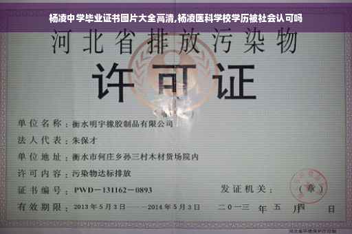 杨凌中学毕业证书图片大全高清,杨凌医科学校学历被社会认可吗