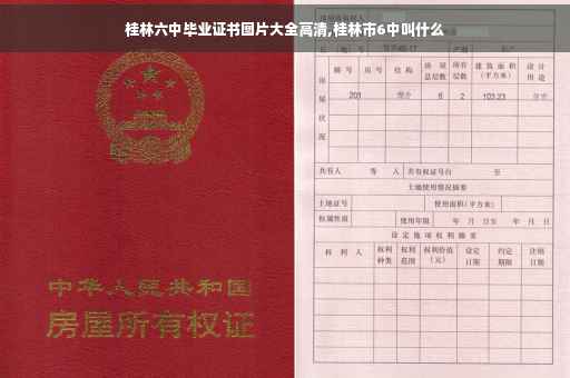 桂林六中毕业证书图片大全高清,桂林市6中叫什么