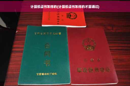 计算机证书怎样的(计算机证书怎样的才算通过)