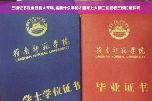 三加证书是全日制大专吗,需要什么学历才能考上大副二副或者三副的证件呢