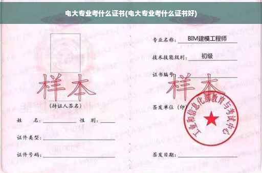 电大专业考什么证书(电大专业考什么证书好)