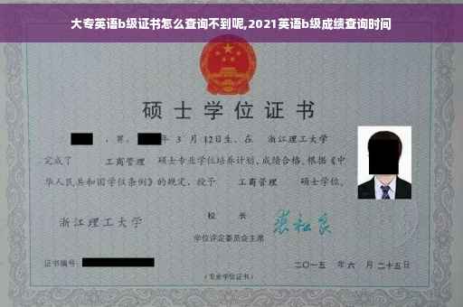 大专英语b级证书怎么查询不到呢,2021英语b级成绩查询时间