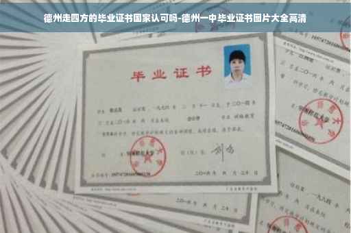 德州走四方的毕业证书国家认可吗-德州一中毕业证书图片大全高清