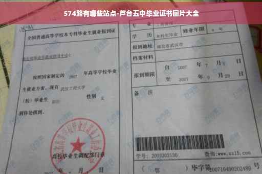 574路有哪些站点-芦台五中毕业证书图片大全