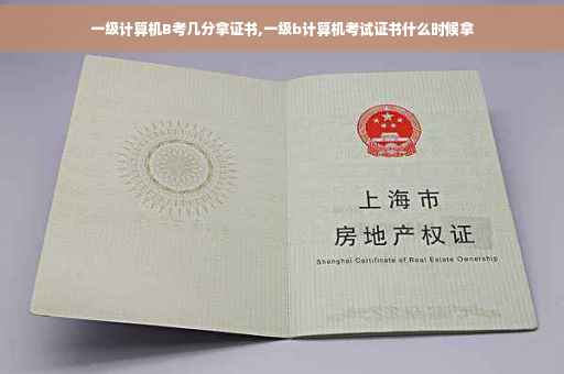 一级计算机B考几分拿证书,一级b计算机考试证书什么时候拿