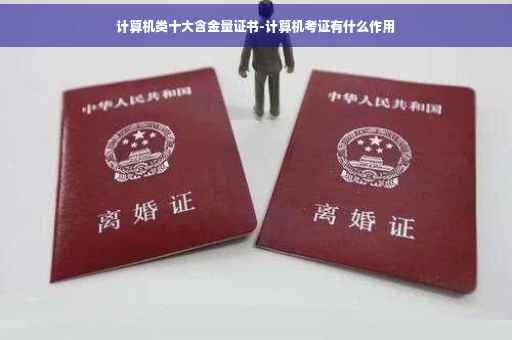 计算机类十大含金量证书-计算机考证有什么作用