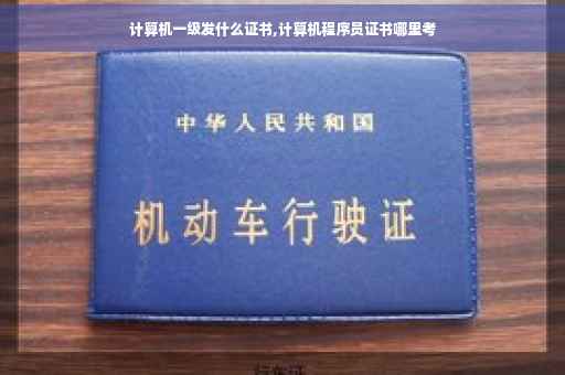 计算机一级发什么证书,计算机程序员证书哪里考