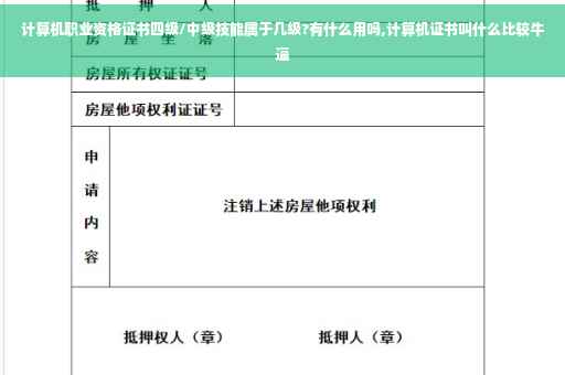 计算机职业资格证书四级/中级技能属于几级?有什么用吗,计算机证书叫什么比较牛逼 计算机职业资格证书四级/中级技能属于几级?有什么用吗,计算机证书叫什么比较牛逼