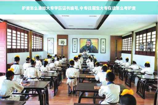 护资怎么添加大专学历证书编号,中专往届生大专在读怎么考护资