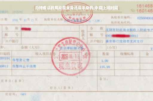 办残疾证的照片是全身还是半身的,中院上班时间