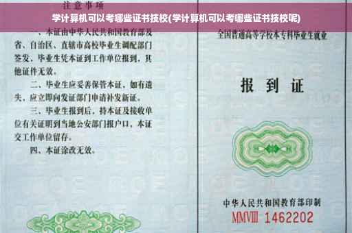 学计算机可以考哪些证书技校(学计算机可以考哪些证书技校呢)