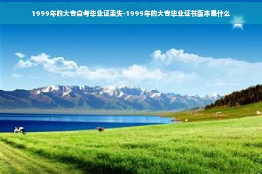 1999年的大专自考毕业证丢失-1999年的大专毕业证书版本是什么