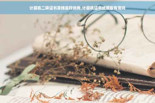 计算机二级证书及格良好优秀,计算机证书纸质版有用吗