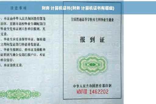 财务 计算机证书(财务 计算机证书有哪些)