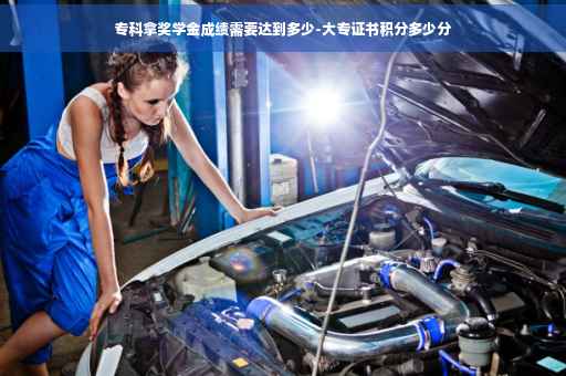 专科拿奖学金成绩需要达到多少-大专证书积分多少分