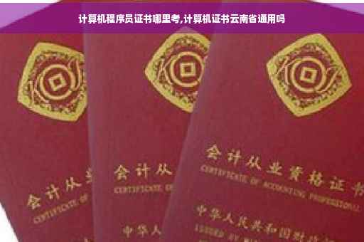 计算机程序员证书哪里考,计算机证书云南省通用吗