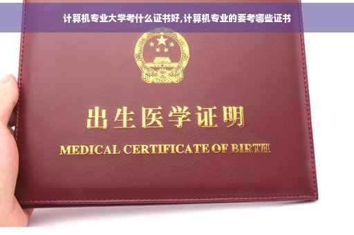 计算机专业大学考什么证书好,计算机专业的要考哪些证书