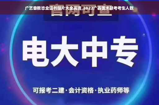 广艺音教毕业证书图片大全高清,2022广西美术联考考生人数