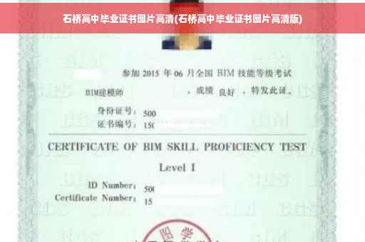 石桥高中毕业证书图片高清(石桥高中毕业证书图片高清版)