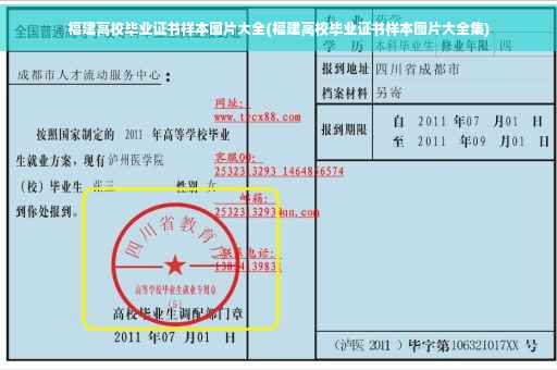 福建高校毕业证书样本图片大全(福建高校毕业证书样本图片大全集)