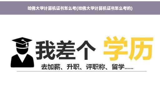 哈佛大学计算机证书怎么考(哈佛大学计算机证书怎么考的)